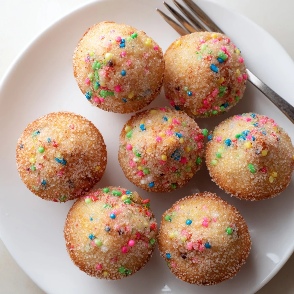 Funfetti Cinnamon Sugar Muffins