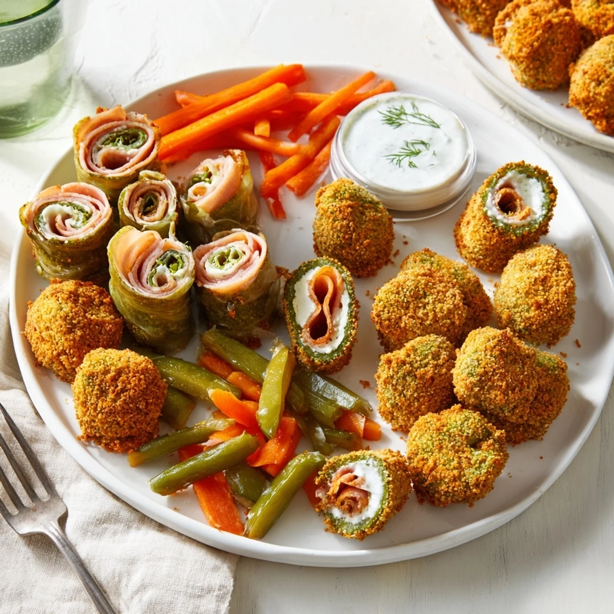 Delightful assortment of pickled vegetables in the flavorful Pickle Lovers Meal spread. 