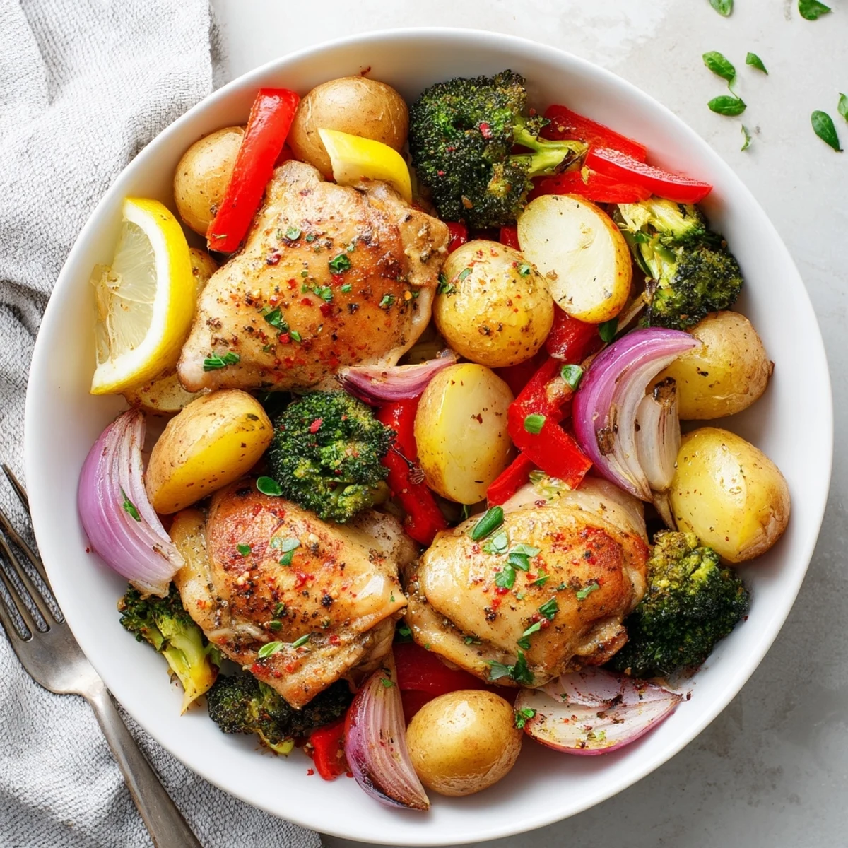 Easy Lazy Gourmet Chicken & Vegetable One-Pot, a wholesome, delicious meal served hot.  