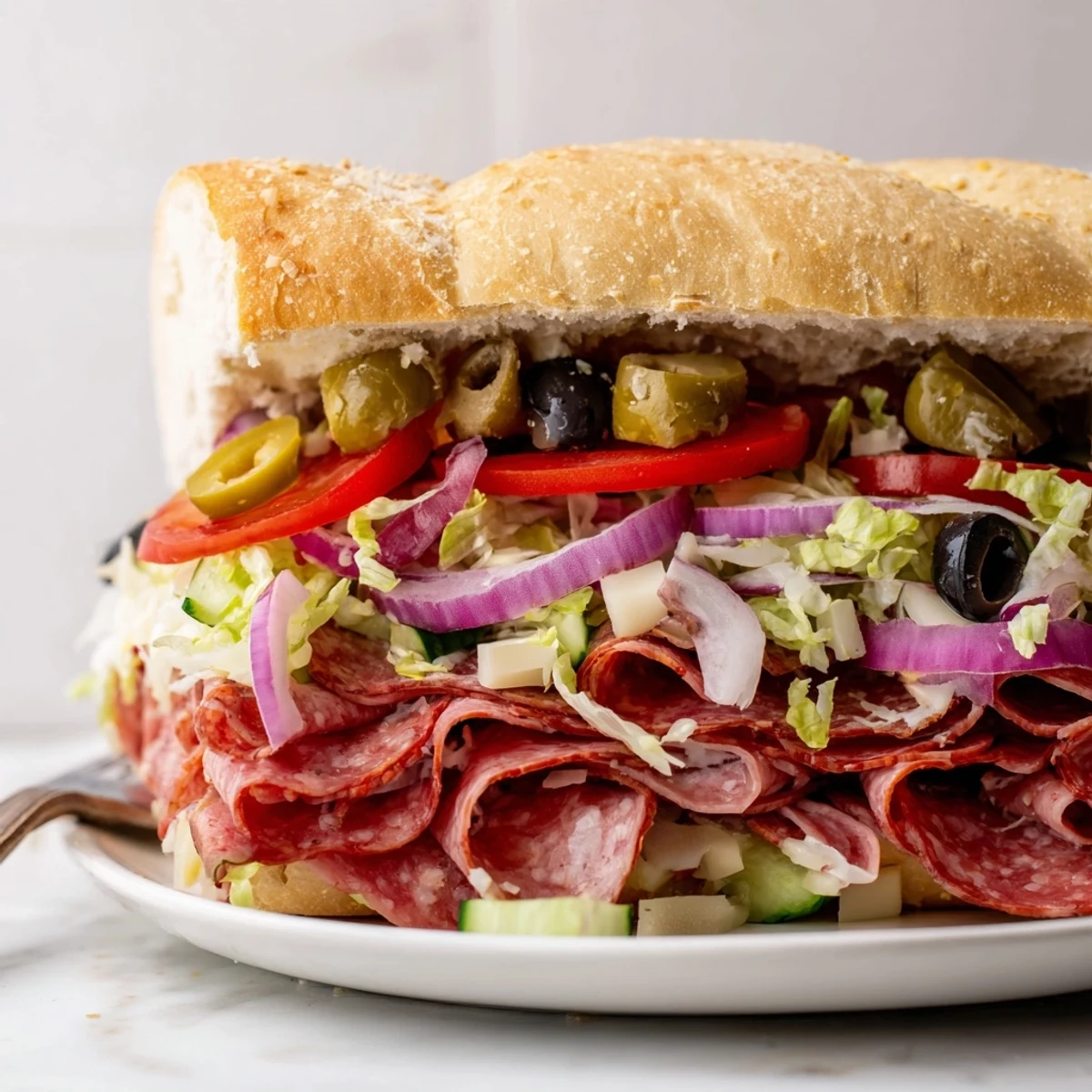 Mouthwatering Flavor Mash-Up Sandwiches bursting with colors and bold Italian flavors.  