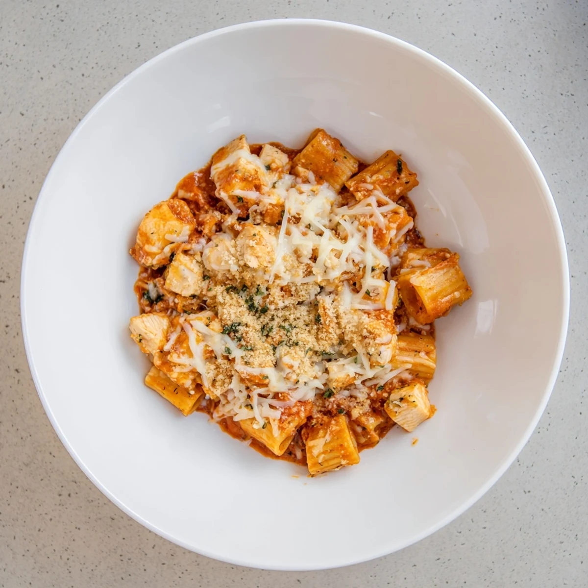 Baked Chicken Parmesan Pasta
