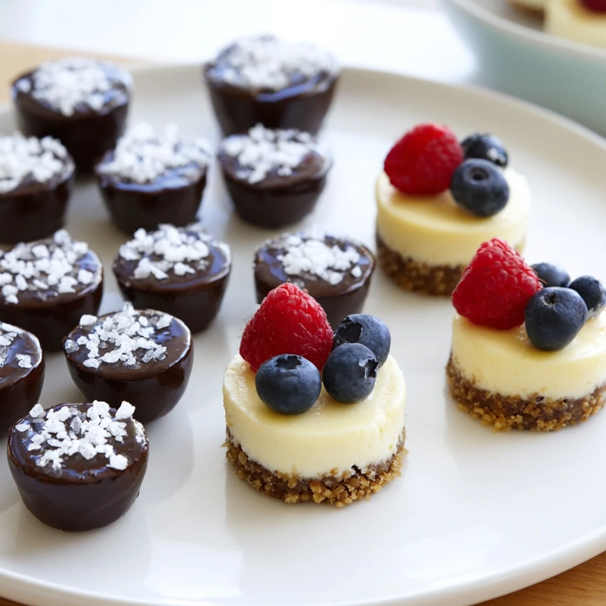 Golden-crusted Mini Dessert Bites Trio, a colorful collection of easy-to-grab delicious mini pastries.