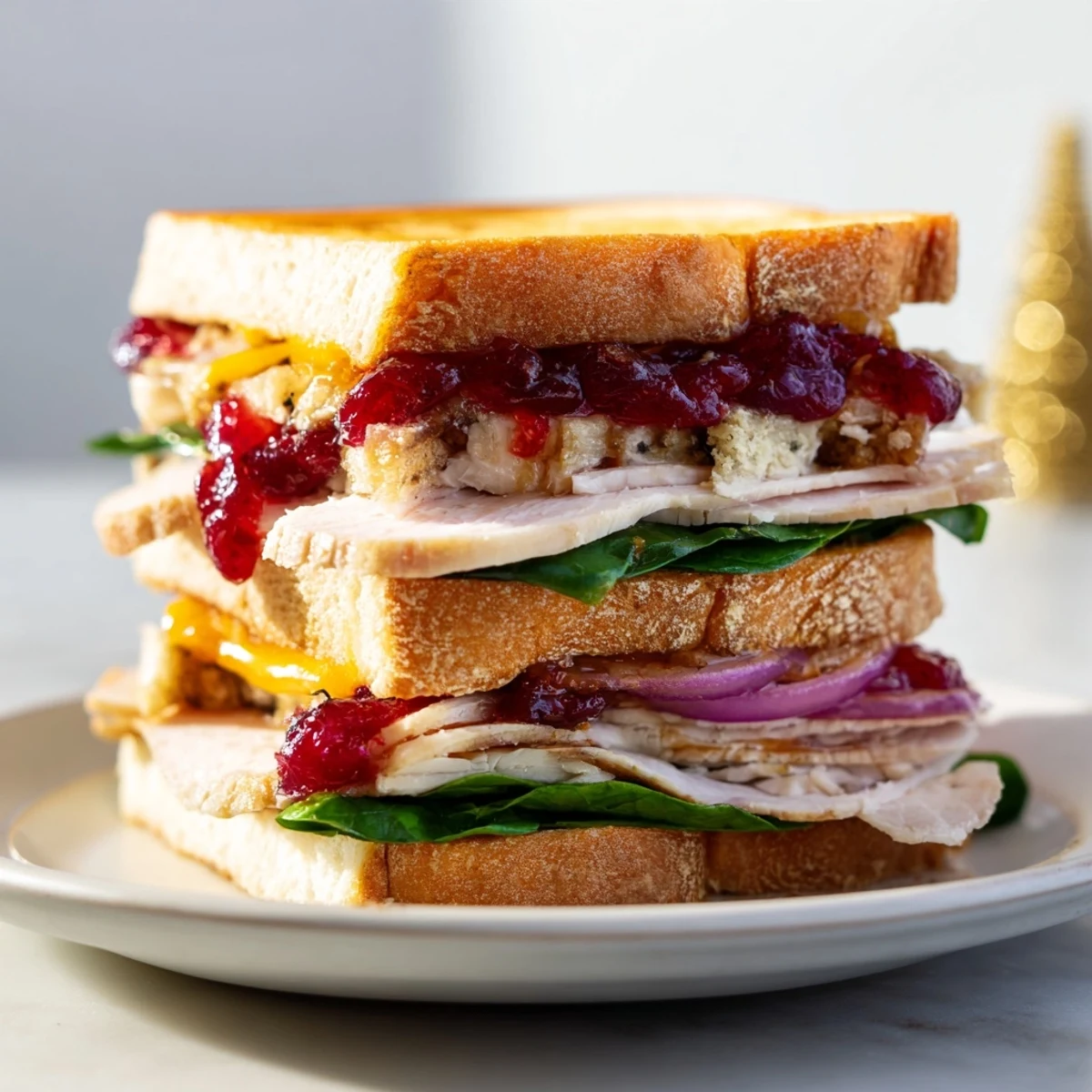 Budget Christmas Brioche Sandwich