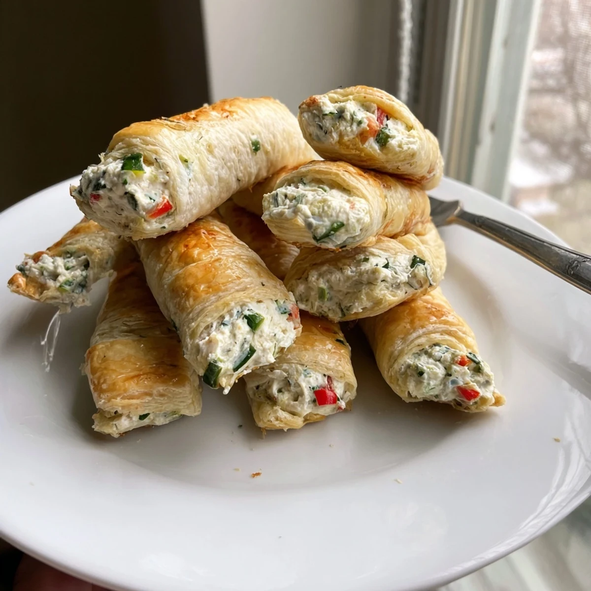 Golden, flaky Cercles dHôtes Couronne de Rouleaux, a savory pastry crown filled with cheese and vegetables.