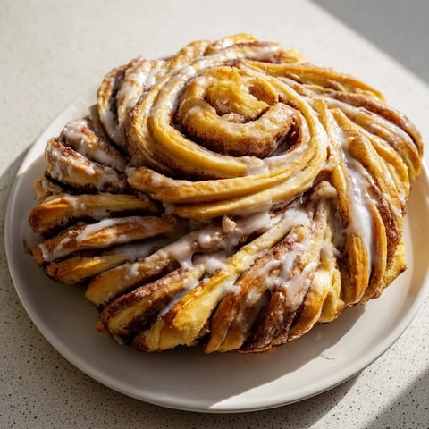 Golden-brown Cinnamon Swirl Christmas Tree Bread, showcasing a delicious pull-apart texture, ready to serve.