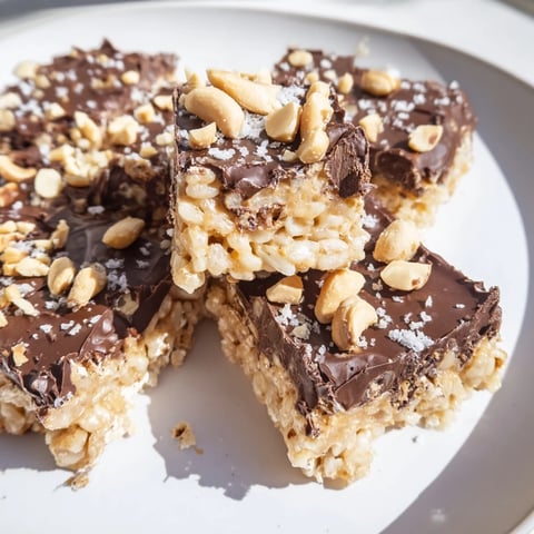 Peanut Butter Chocolate Rice Cakes: a delightful frozen treat, featuring a chocolate-covered peanut butter layer.
