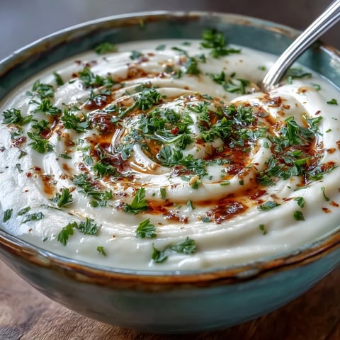 Creamy White Bean and Parmesan Soup simmering in a pot with a wooden spoon, showcasing the thick, smooth texture. 