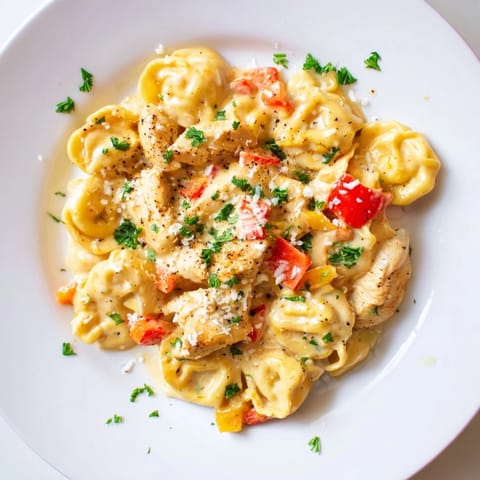 Zesty Cajun Garlic Chicken Tortellini