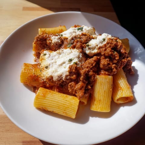 Baked Ziti Meat Sauce