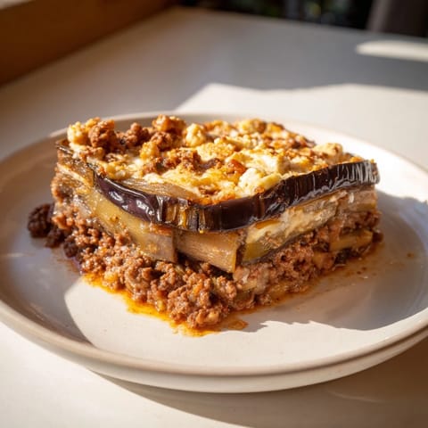Moussaka Beef Eggplant Layers