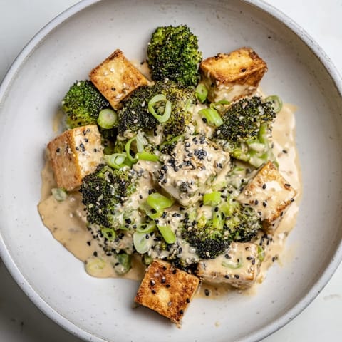 Cheesy Baked Tofu Broccoli