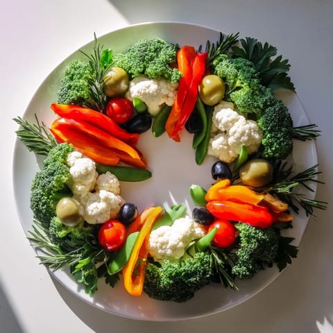 Garland Veggie Holiday Wreath