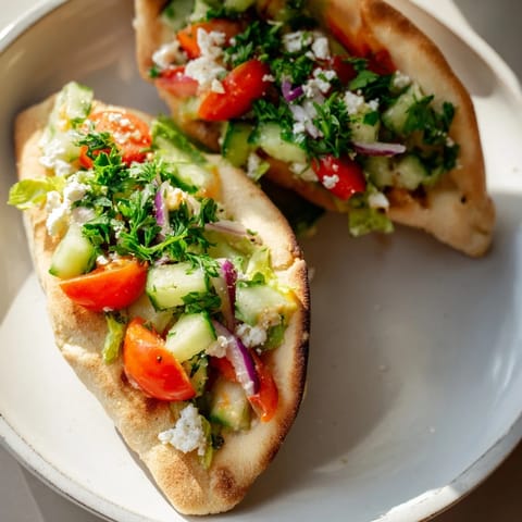 Warm mini pita pockets filled with vibrant vegetables, perfectly paired with various hummus bowls.
