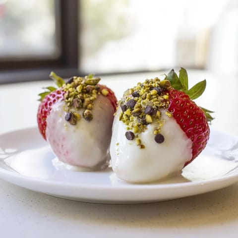 Yogurt Dipped Strawberry Halves