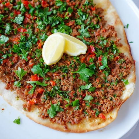 Turkish Lahmacun Flatbread