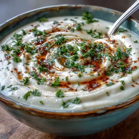 Creamy White Bean and Parmesan Soup simmering in a pot with a wooden spoon, showcasing the thick, smooth texture. 