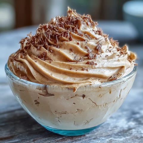 Hojicha Mousse served in clear glasses, showcasing its deep brown hue and topped with cocoa nibs. 