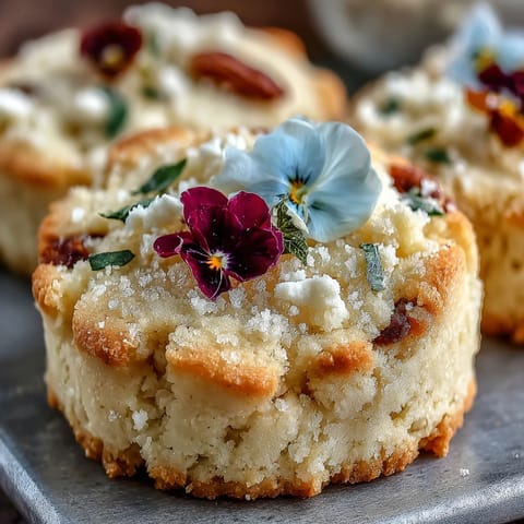Beautiful floral shortbread cookies with edible flowers, perfect for spring tea parties and Easter gatherings.