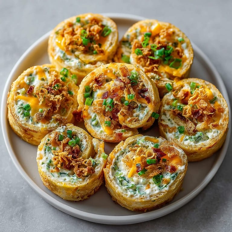 Crispy fried pickle dip pinwheels, fresh from the oven, ready to share.