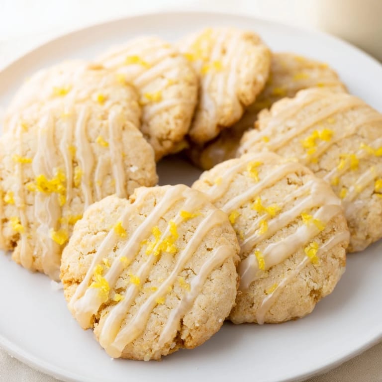 Delicate Zesty Lemon Meltaway Cookies, bursting with citrus and a sweet finish.