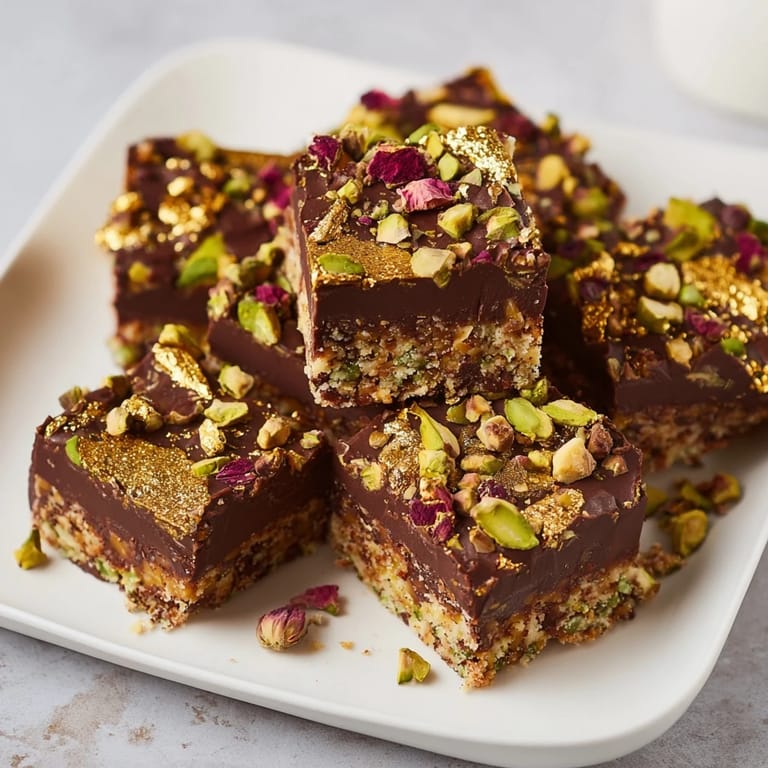 Indulge in Chocolate Bar Inspired Creations nestled in a golden caramel swirl.  