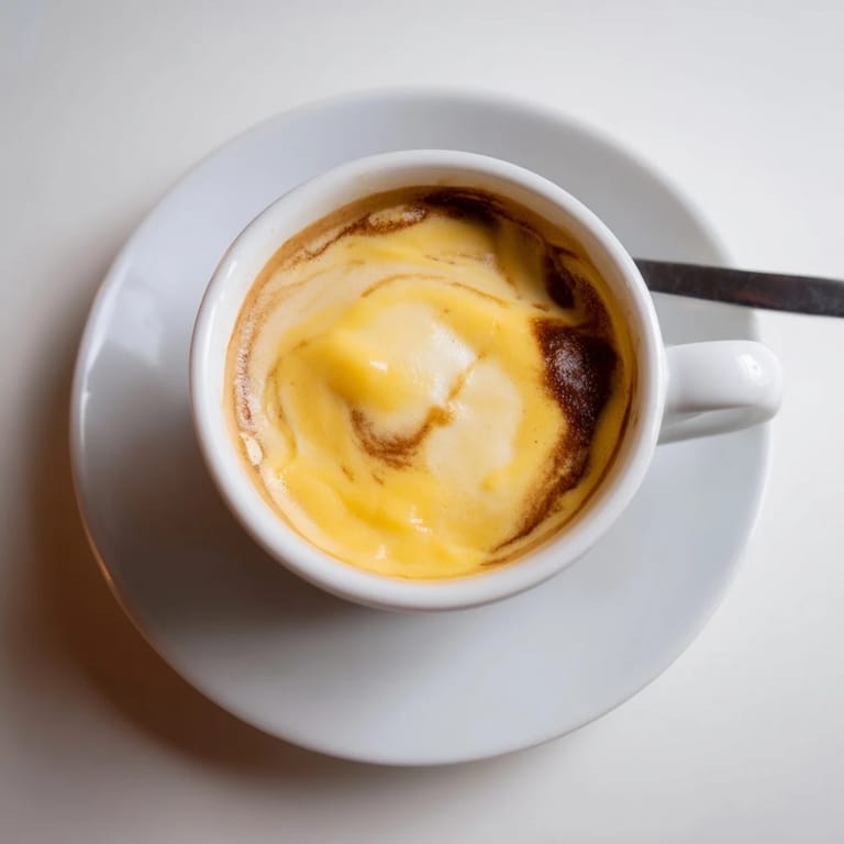 Bold onion latte featuring rich espresso and smooth, sweet notes of caramel.  