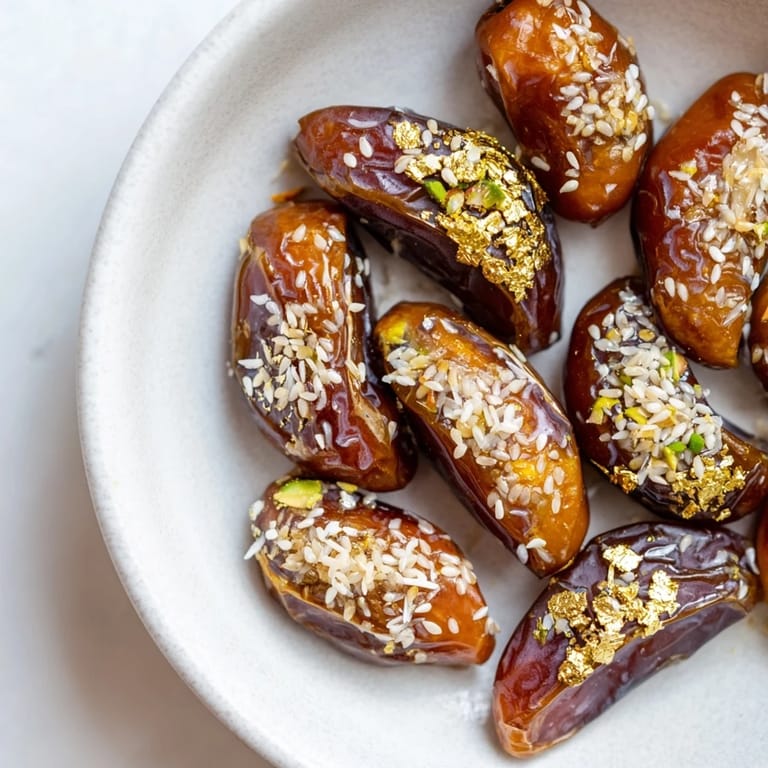 Delicious Lunar and Star Date Platter: sweet, date-based desserts decorated for special events and holidays.