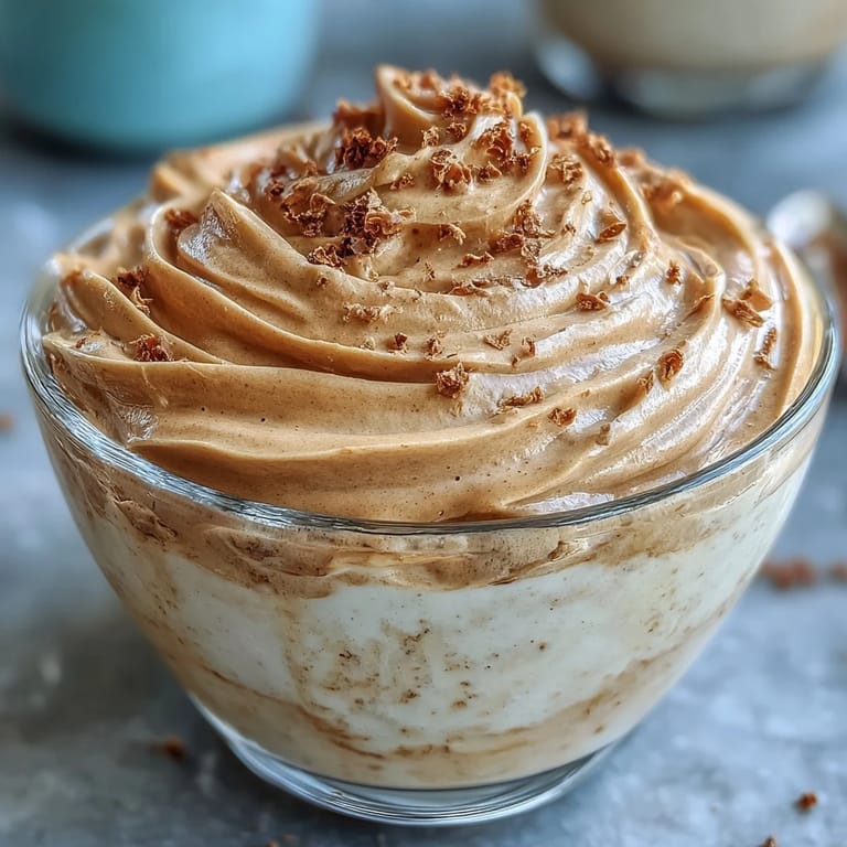 Creamy Hojicha Mousse layered with airy whipped egg whites, delicately sweetened for a refined dessert. 