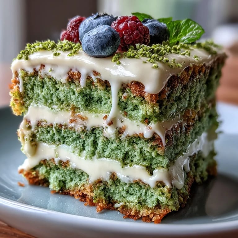 Delicate smash cake style mini matcha delights, perfect for a festive brunch gathering.