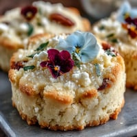 Beautiful floral shortbread cookies with edible flowers, perfect for spring tea parties and Easter gatherings.